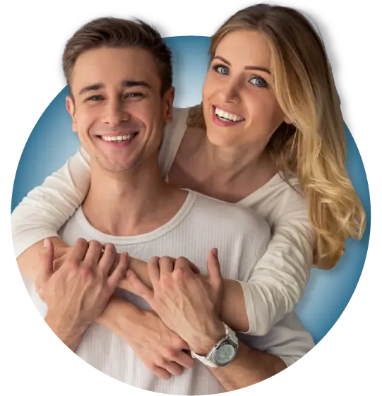 Peptide & Injectable Therapy 1 Man and woman hugging
